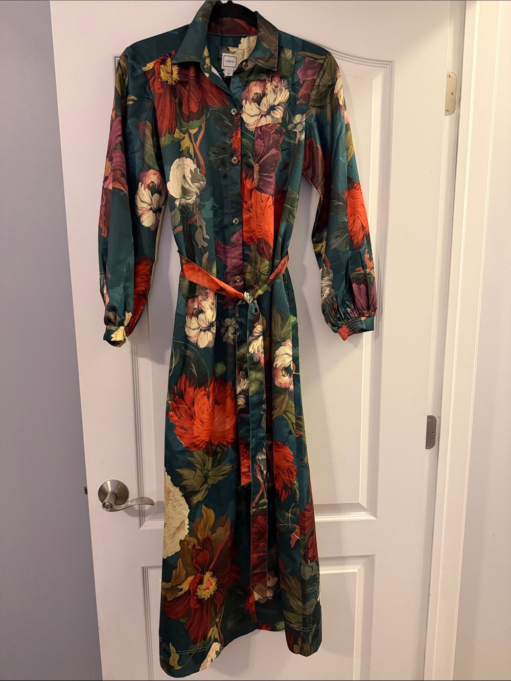 The Mona Maxi Shirt Dress by Maeve NWT XS